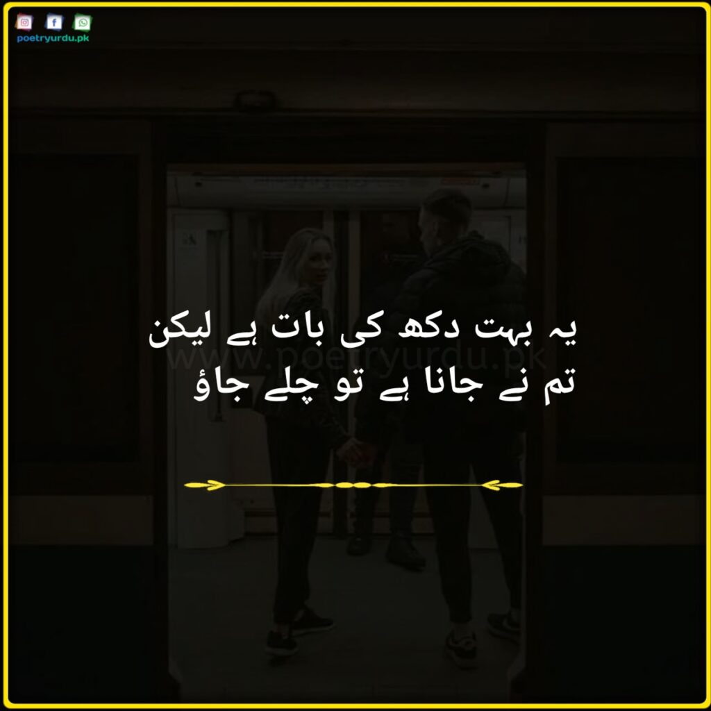man and women with urdu poetry
